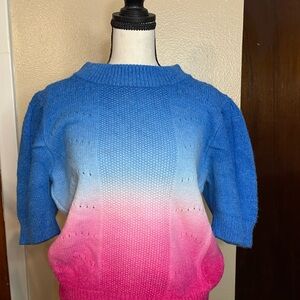English Factory Blue and Pink Ombre Sweater